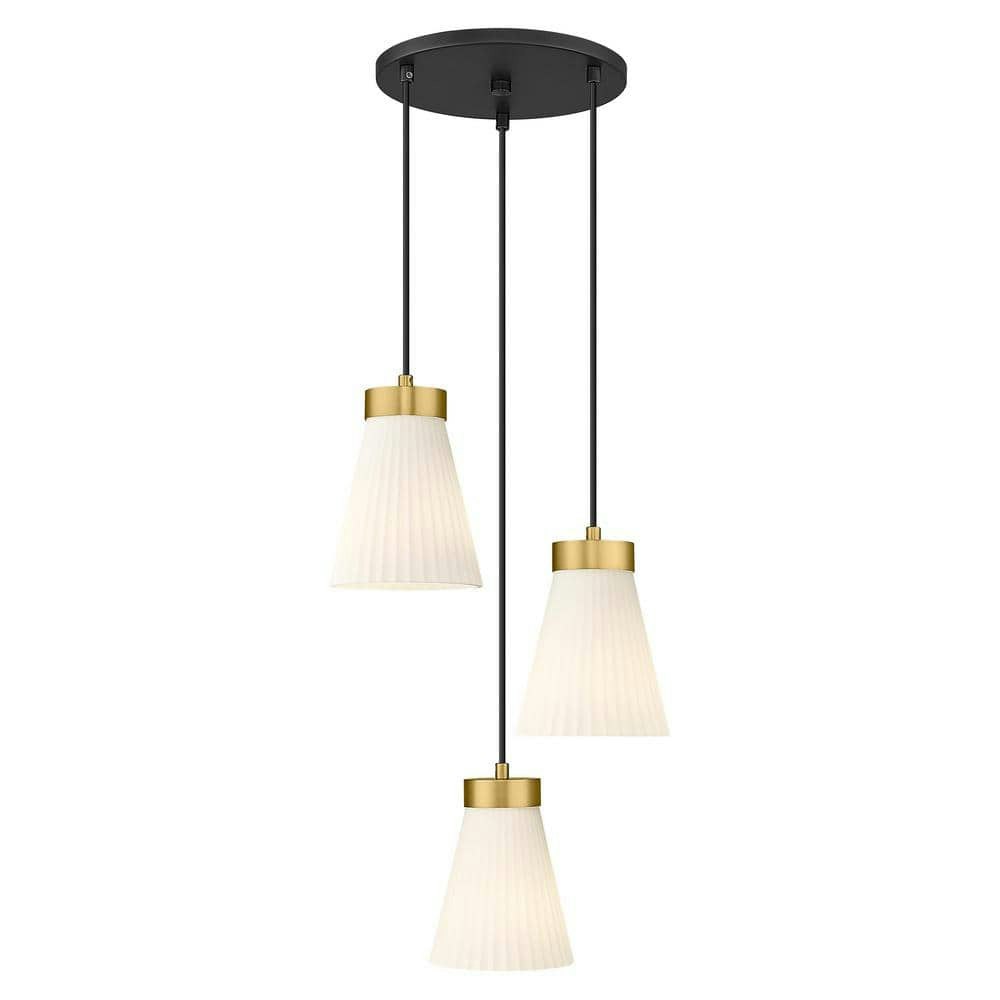 3-Light Cluster Pendant Light with Frosted Glass Shades: $82.86 3-Light Cluster Pendant Light with Frosted Glass Shades: $82.86