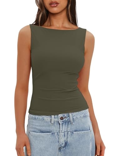 Darong Women's Boat Neck Tank Top: $16.91