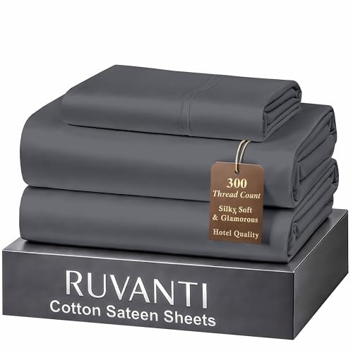 Ruvanti Twin XL Cotton Sateen Sheets: $36.44 Ruvanti Twin XL Cotton Sateen Sheets: $36.44