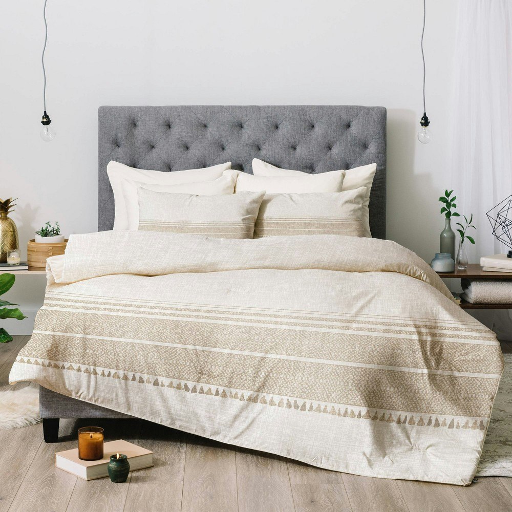 Deny Designs Holli Zollinger King Geometric Tassel Comforter Set: $198.15