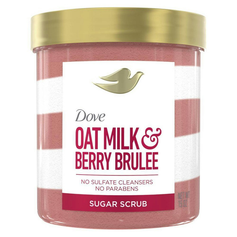 Dove Oat Milk & Berry Brulee Body Sugar Scrub 15-oz.: $12.99