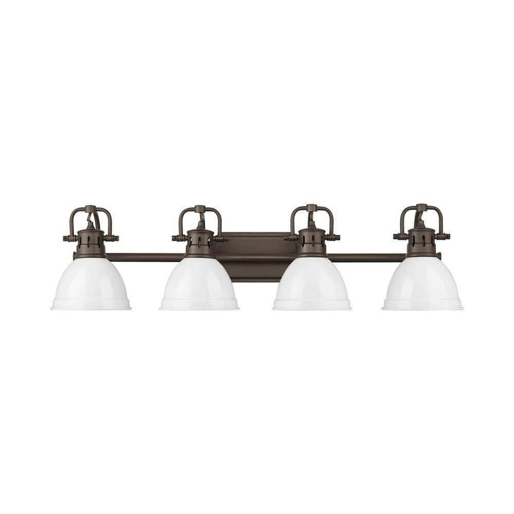 Duncan 8.25-Inch 4-Light Rubbed Bronze Vanity Light: $329.99