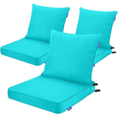 Infblue 24x24-inch Deep Seat Patio Cushion 3-Piece Set: $39.98