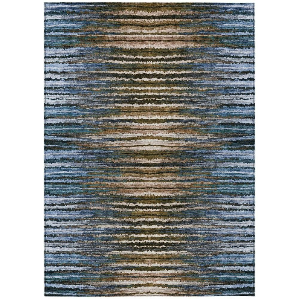 5' x 8' Woven Striped Polyester Area Rug: $199.99