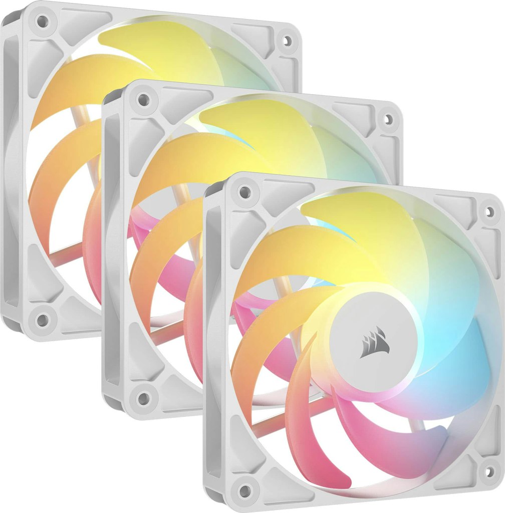 Corsair RS120-R ARGB 120mm PWM Reverse Case Fans 3-Pack: $59.99