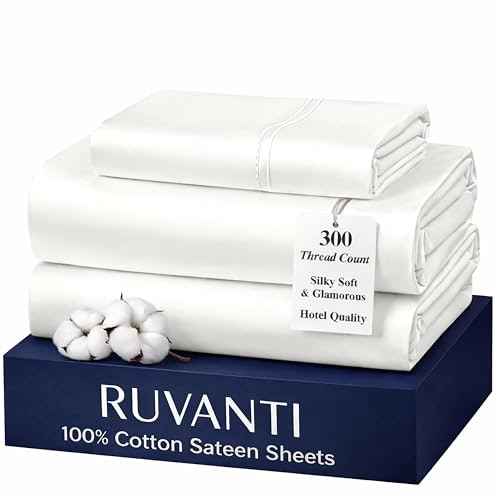 Ruvanti 100% Cotton Sateen Twin XL Sheets: $35.57 Ruvanti 100% Cotton Sateen Twin XL Sheets: $35.57