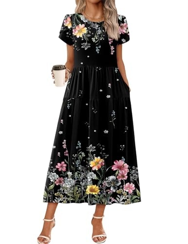 Zeagoo Women's Short Sleeve Maxi Dress: $27.96 Zeagoo Women's Short Sleeve Maxi Dress: $27.96