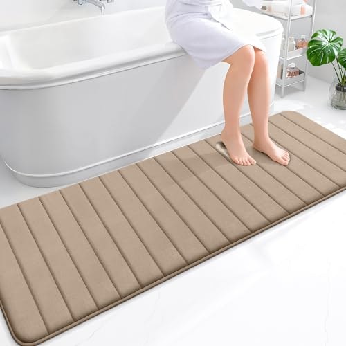 Olanly 70x24-inch Memory Foam Bathroom Runner Rug: $70.54