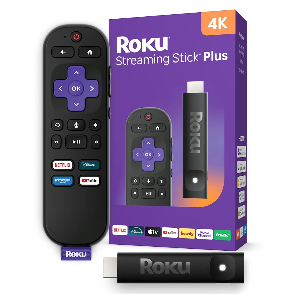 Roku Streaming Stick Plus 4K HDR Streaming Device: $59.99