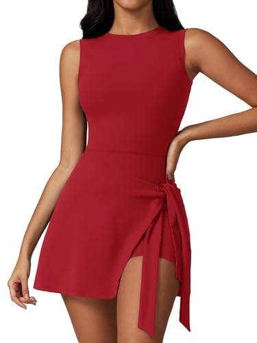 Dokuritu Women's Sleeveless Athletic Romper Dress: $28.49 Dokuritu Women's Sleeveless Athletic Romper Dress: $28.49