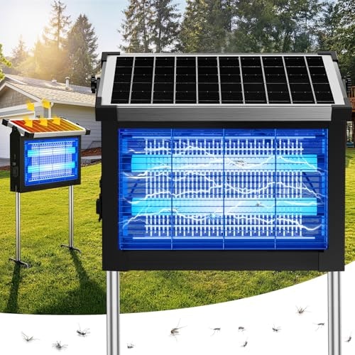 Solar Bug Zapper 4,500V Mosquito Trap: $59.98