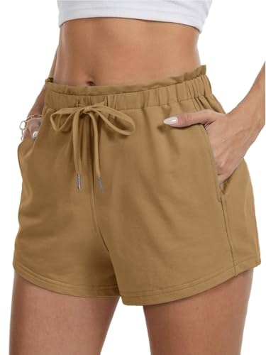 Feiersi Women's Drawstring Sweat Shorts with Pockets: $16.14 Feiersi Women's Drawstring Sweat Shorts with Pockets: $16.14