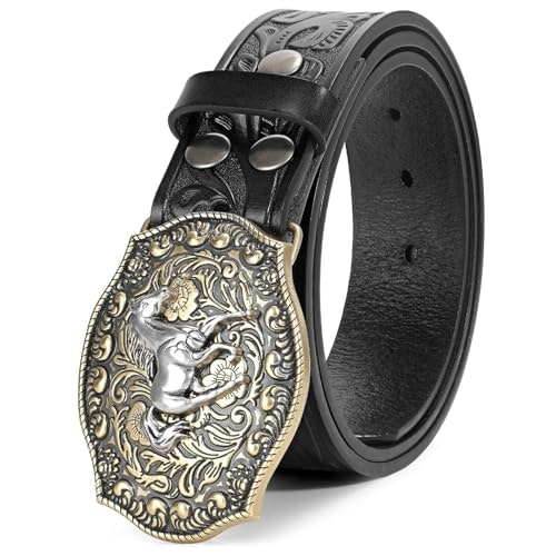 Beltroad Western Leather Buckle Belt: $24.98