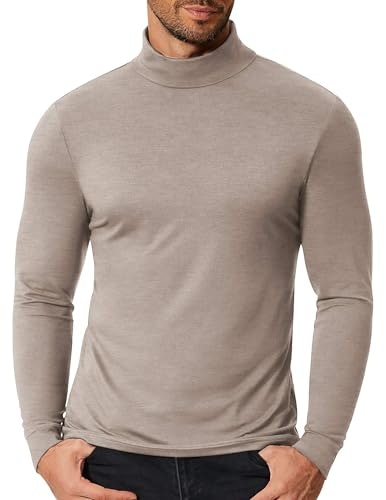 Coofandy Men's Ribbed Turtleneck Long Sleeve Pullover Shirt: $14.98 Coofandy Men's Ribbed Turtleneck Long Sleeve Pullover Shirt: $14.98