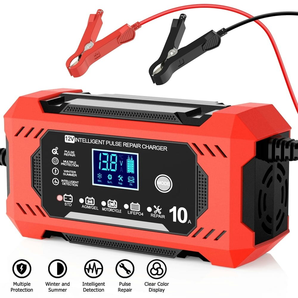 12V 10A Automatic Battery Charger and Maintainer: $19.59 12V 10A Automatic Battery Charger and Maintainer: $19.59
