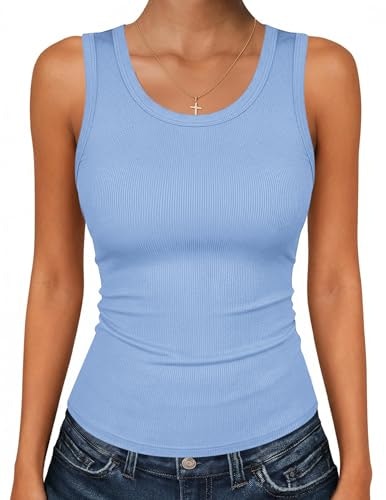 Zeagoo Women's Ribbed Scoop Neck Tank Top: $12.74 Zeagoo Women's Ribbed Scoop Neck Tank Top: $12.74