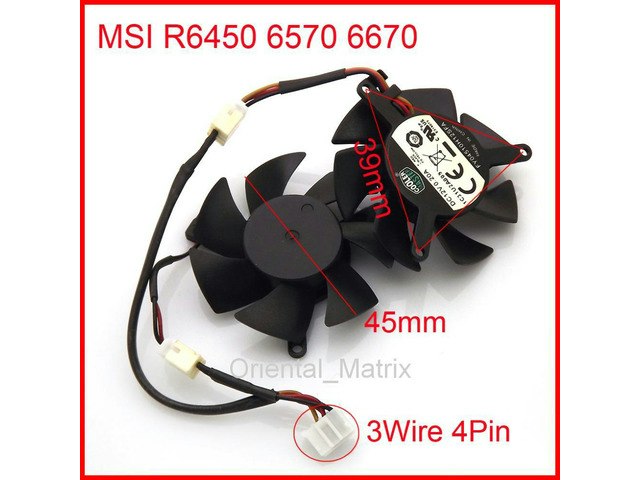 MSI Graphics Card Cooling Fan 45mm: $42.19