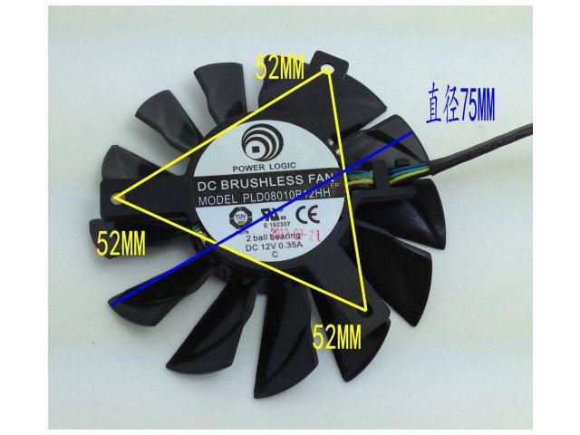 Power Logic PLD08010B12HH 4-Pin Video Card Cooling Fan: $18.99 Power Logic PLD08010B12HH 4-Pin Video Card Cooling Fan: $18.99