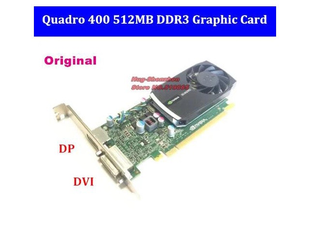 Nvidia Quadro 400 512MB PCI-E Graphics Card: $129