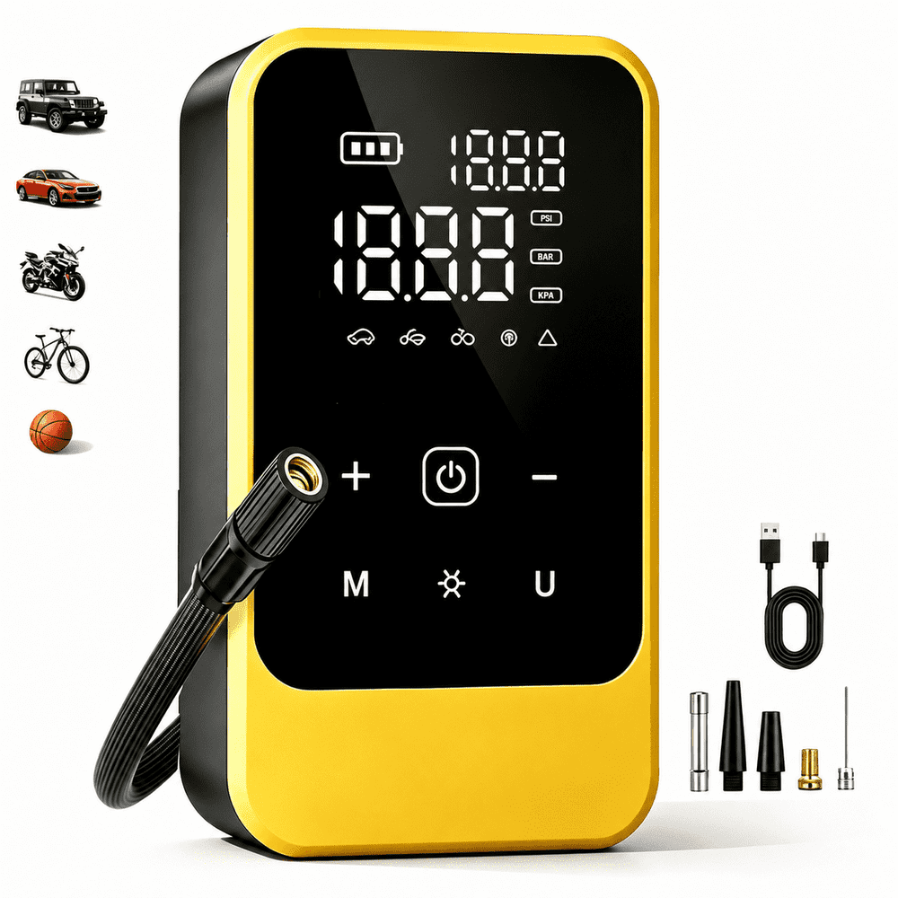 150-PSI Portable Tire Inflator and Air Compressor: $19.99