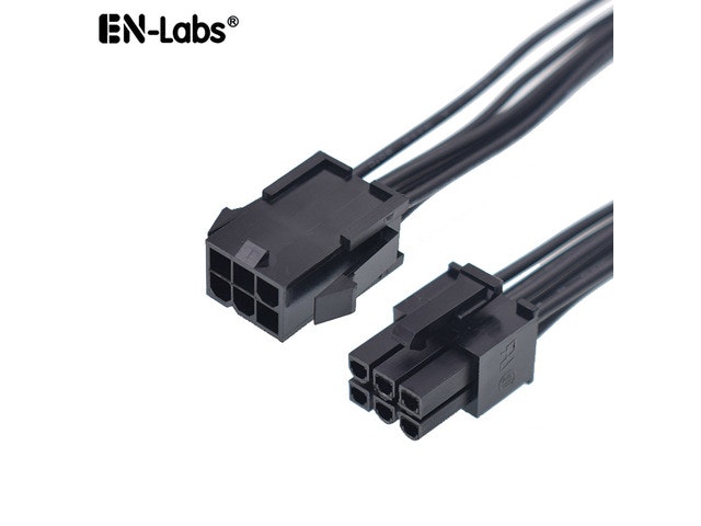 PCIe 6-Pin GPU Power Extension Cable 1-Foot: $9.79