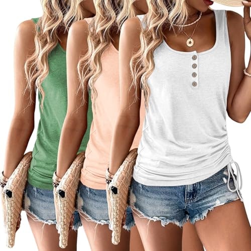 Women's Henley Tank Tops 3-Pack: $28.49 Women's Henley Tank Tops 3-Pack: $28.49