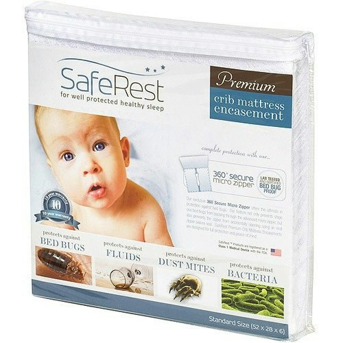 SafeRest 6-Inch Waterproof Crib Mattress Protector: $27.99 SafeRest 6-Inch Waterproof Crib Mattress Protector: $27.99