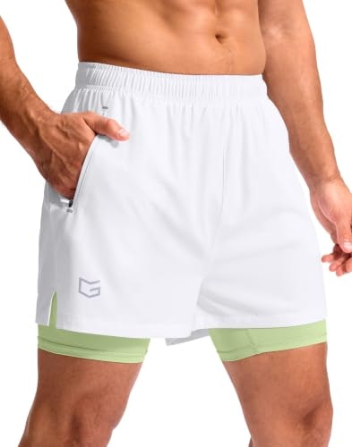G Gradual Men's 5-Inch Running Gym Shorts with Compression Liner: $19.98 G Gradual Men's 5-Inch Running Gym Shorts with Compression Liner: $19.98