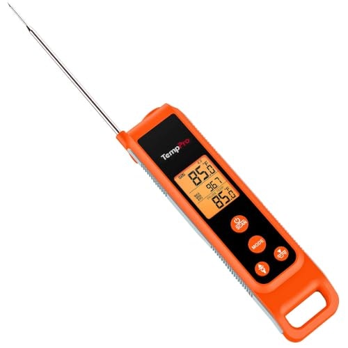 TempPro 2-in-1 Infrared Thermometer Gun with Meat Probe: $28.49