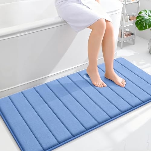 Olanly 47x24-Inch Memory Foam Bathroom Runner Rug: $42.98