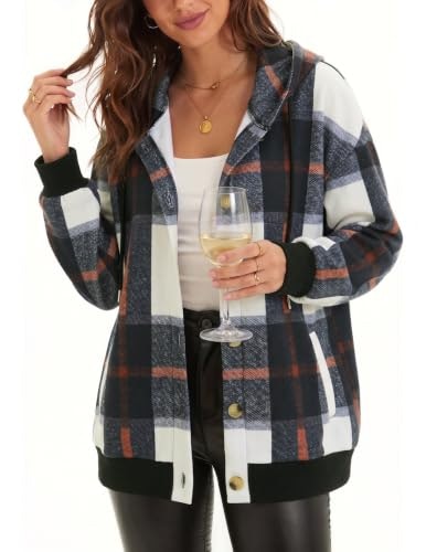 Zeagoo Women's Oversized Plaid Crewneck Hoodie: $31.34 Zeagoo Women's Oversized Plaid Crewneck Hoodie: $31.34