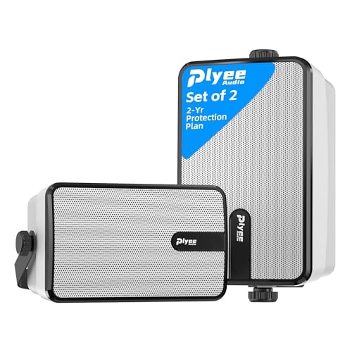 Plyee MZ-632 250W Outdoor Bluetooth Speakers 2-Pack: $72.51