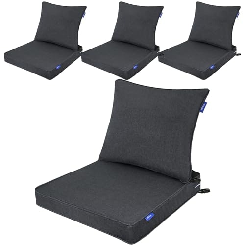 Infblue 24x24x4-inch Deep Seat and Back Patio Furniture Cushion 4-Set: $59.98 Infblue 24x24x4-inch Deep Seat and Back Patio Furniture Cushion 4-Set: $59.98