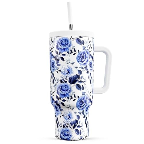 Meoky 40-oz Tumbler with Handle and Straw: $21.98 Meoky 40-oz Tumbler with Handle and Straw: $21.98