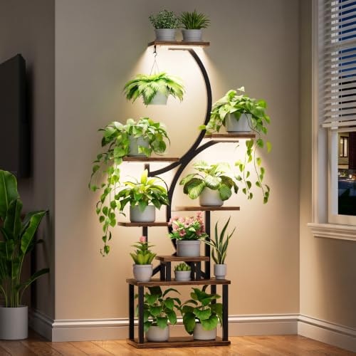 Bacekoll 8-Tier Indoor Plant Stand with Grow Light: $59.99 Bacekoll 8-Tier Indoor Plant Stand with Grow Light: $59.99