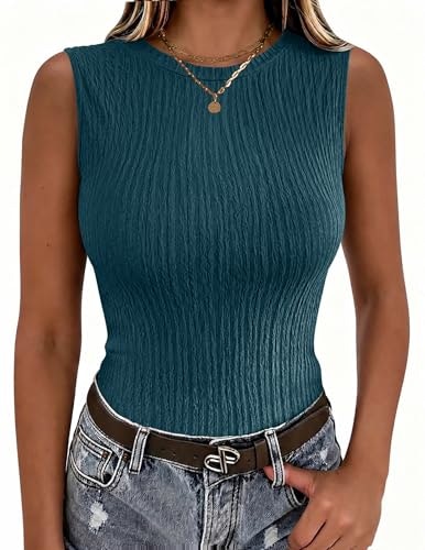 Zeagoo Women's Sleeveless High Neck Tank Top: $12.34 Zeagoo Women's Sleeveless High Neck Tank Top: $12.34