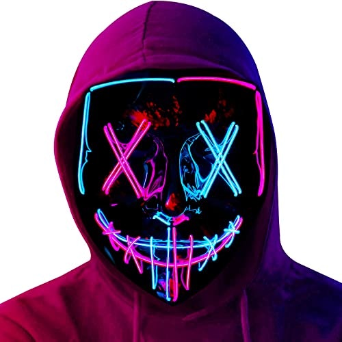 Poptrend Halloween LED Light-Up Mask 2-Pack: $11.04 Poptrend Halloween LED Light-Up Mask 2-Pack: $11.04