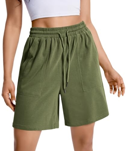 Women's Cotton Athletic Shorts with Pockets: $14.98 Women's Cotton Athletic Shorts with Pockets: $14.98
