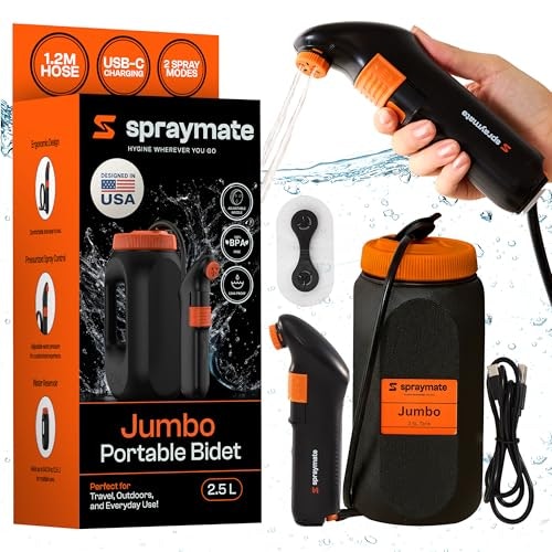Spray Mate 2.5-Liter Rechargeable Portable Bidet: $49.98 Spray Mate 2.5-Liter Rechargeable Portable Bidet: $49.98