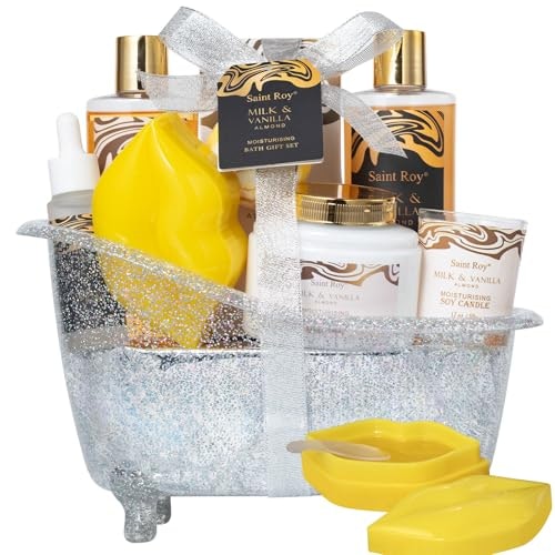 Saint Roy Almond Milk and Vanilla Bath Gift Set: $13.36 Saint Roy Almond Milk and Vanilla Bath Gift Set: $13.36