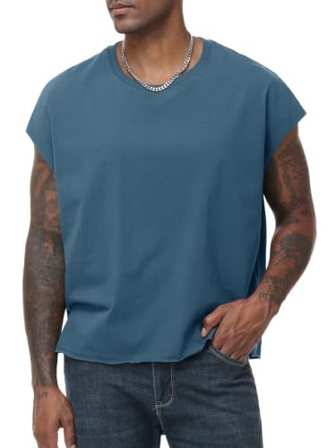 Keepshowing Men's Cotton Dolman Sleeve Muscle Tank Top: $12.99 Keepshowing Men's Cotton Dolman Sleeve Muscle Tank Top: $12.99