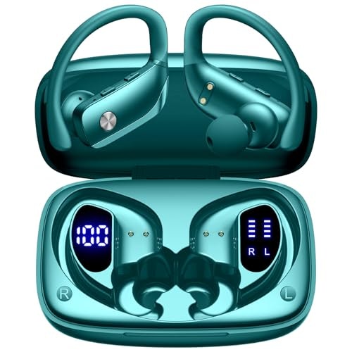Bmani Wireless Sports Earbuds with 80-Hour Charging Case: $29.98