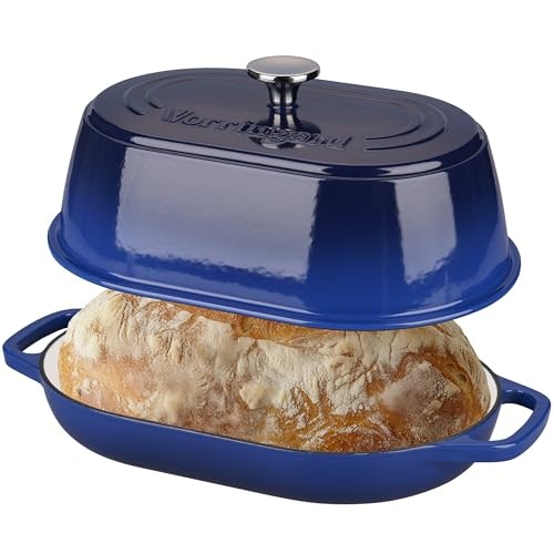 Vorringard 6-Quart Enameled Cast Iron Oval Dutch Oven: $39.98