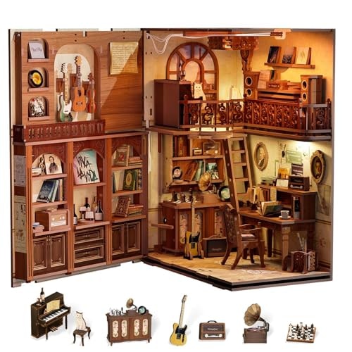 Cutefun DIY Miniature Book Nook Kit: $39.98 Cutefun DIY Miniature Book Nook Kit: $39.98