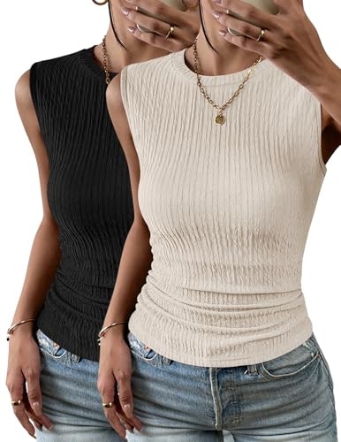 Zeagoo Women's High Neck Slim Tank Top 2-Pack: $14.24 Zeagoo Women's High Neck Slim Tank Top 2-Pack: $14.24