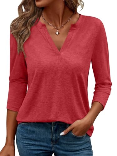 Ticticmimi Women's V-Neck 3/4 Sleeve Top: $12.74 Ticticmimi Women's V-Neck 3/4 Sleeve Top: $12.74