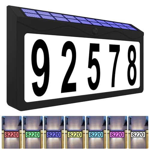 11.8-Inch Solar-Powered Address Sign: $19.99 11.8-Inch Solar-Powered Address Sign: $19.99