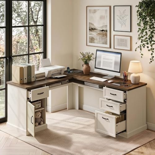 Ball & Cast L-Shaped Executive Desk: $259.99 Ball & Cast L-Shaped Executive Desk: $259.99