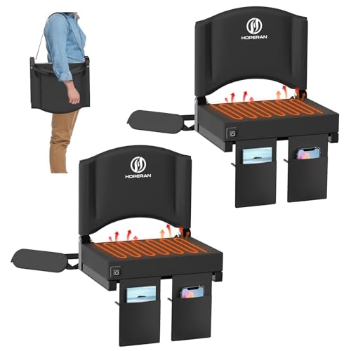 Hoperan Heated Folding Stadium Seat: $44.99 Hoperan Heated Folding Stadium Seat: $44.99