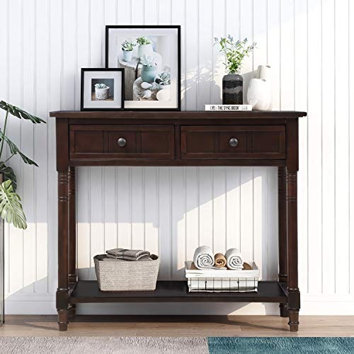 Merax Wood Narrow Console Table with Drawers: $179.98 Merax Wood Narrow Console Table with Drawers: $179.98